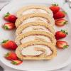 Jumbo Strawberry & Vanilla Swiss Roll, No Artificial Flavours or Colours, Suitable for Vegetarians, 396g, Pack of 2 view 2