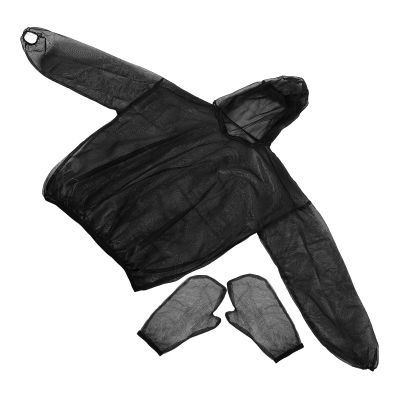 Abaodam Outdoor Breathable Mesh Gloves for Hiking and Fishing, Foldable Cloth Set for Camping and Protection from Insect Bites