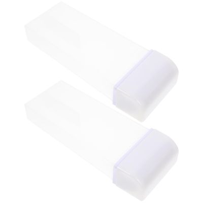 AMUSLESUR 2pcs Dehairing Wax Bottle Dehairing Wax Storage Bottle Lightweight Portable Abs Simple Shape Design Compact for Home and Salon Use Random Color
