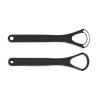 2Pcs Stainless Steel Tongue Scraper Plate for Removing Bad Breath Cleaner view 2