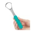 1pcs Stainless Steel Tongue Scrapers with Silicone Handle Dental Scraper Cleaning Tool view 3