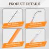 180 Pcs Dental Floss Picks, Soft Silicone Tooth Picks Flossers, Interdental Brushes with Case, Soft Dental Floss Picks for Teeth Cleaning, Braces, Bridges, Adult, Plaque Removal view 3