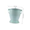 Angoily Plastic Spittoon Bedpan Easy to Clean Lightweight Round Flat Base with Lid Portable Bedroom Chamber Pot for Grandparents Pregnant Women Home Use view 2