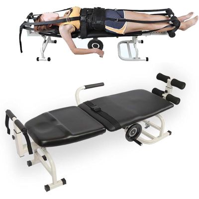 Body Traction Bed, Multifunctional Lumbar Traction & Massage Table for Full Body Relief