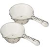 CALLARON 2pcs Plastic Water Ladle Scoop Thickened Long Handle Comfortable Grip Integral Molding Sturdy Water Scoop for Saunas and Housewarming view 1