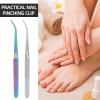 Abaodam 2Pcs Nail Shaping Tweezer Manicure Accessories Stainless Steel Holding Nail Tips Fit for Both Beginners and Professionals Salon Tool view 3