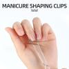 Abaodam 2Pcs Nail Shaping Tweezer Manicure Accessories Stainless Steel Holding Nail Tips Fit for Both Beginners and Professionals Salon Tool view 4
