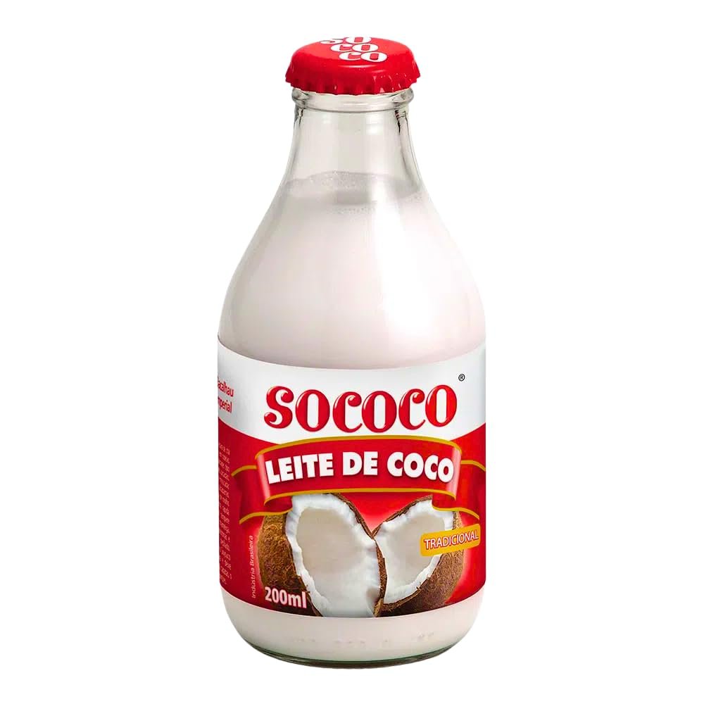 Leite de Coco Tradicional SoCoco 200ml | Traditional Brazilian Coconut Milk | Whole Coconut Milk