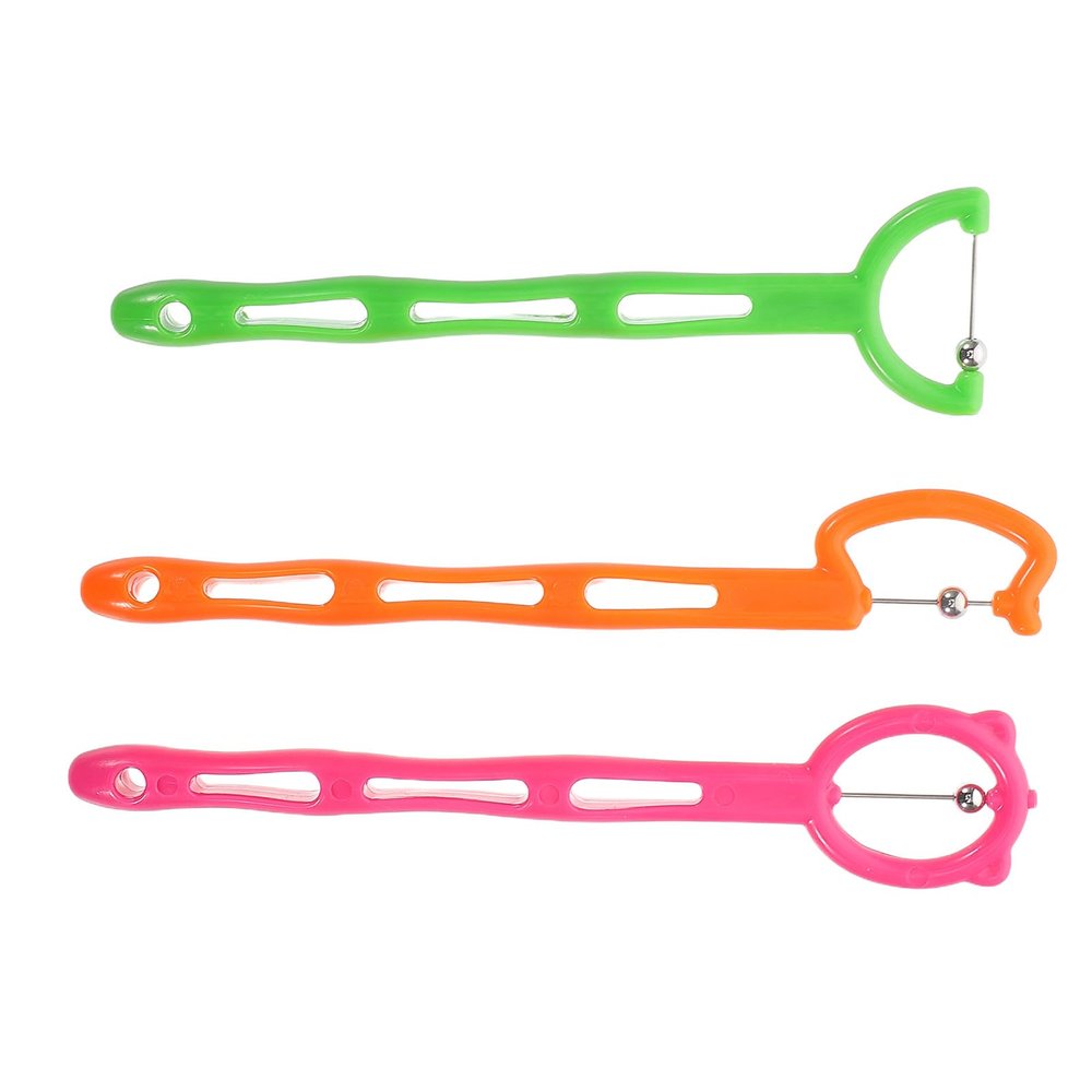 Angoily 3pcs Tongue Retaining Device Tongue Exercise Tool Improves Oral Motor Skills Oral Muscle Coordination Stainless Steel Abs Material Speech Rehabilitation