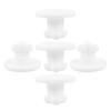 minkissy 5pcs Sealing Stopper Sealing Plug for Lunch Box Lid Valves Silicone White Round Easy to Install and Remove Suitable for 0.5-0.6cm Hole Take Food view 1