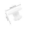 minkissy 5pcs Sealing Stopper Sealing Plug for Lunch Box Lid Valves Silicone White Round Easy to Install and Remove Suitable for 0.5-0.6cm Hole Take Food view 2
