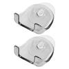 FUOYLOO 2pcs Hanger Storage Rack Plastic Space Saving Resistant to Fade Bathroom Organizer for Travel and Bathroom view 1