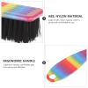 Abaodam Barber Shredded Hair Brush Beard Straightening Comb Lightweight Retro Abs Nylon Hair Sweeping Salon Duster for Hairdressing Salon Use Assorted style view 3