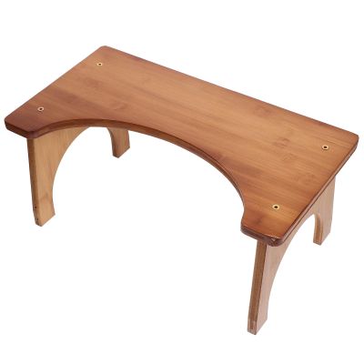 MALUGOGO Poop Stool Toilet Footstool Multi-Purpose Wear-Resistant Bamboo Bathroom Home Step Stool