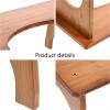 MALUGOGO Poop Stool Toilet Footstool Multi-Purpose Wear-Resistant Bamboo Bathroom Home Step Stool view 3