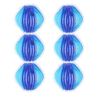 COOPHYA 6pcs Reusable Hair Remover Balls for Laundry with Nylon and Polypropylene Material, Effective Pet Fur Cleaner for Washing Machine Clothes, Blue Small Size Hair Removal Cleaning