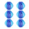 COOPHYA 6pcs Reusable Hair Remover Balls for Laundry with Nylon and Polypropylene Material, Effective Pet Fur Cleaner for Washing Machine Clothes, Blue Small Size Hair Removal Cleaning view 1