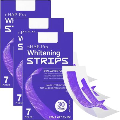 Purple Teeth Whitening Strips,Purple Whitening Strips for Teeth, Tooth Cleaning Patches for Daily Dental Care, Removes Yellow Stains,Colour Correction,Suitable for Sensitive Tooth. (3)
