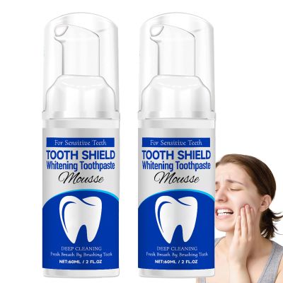 hydroxyapatite Toothpaste,Foam Toothpaste,Foaming and livfresh Teeth whitening Mousse,Radiant whitening toothpastes,Fluoride Free toothpastes,Dental Sensitive Cleaning Mousse (2 pcs)