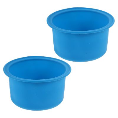 PLAFOPE 2pcs Silicone Inserts for Wax Warmers Silicone Melting Pot Insert 4.72inches Non-stick Easy Clean Reusable Soft Liners for Craft Candle Making DIY Masks