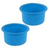 PLAFOPE 2pcs Silicone Inserts for Wax Warmers Silicone Melting Pot Insert 4.72inches Non-stick Easy Clean Reusable Soft Liners for Craft Candle Making DIY Masks view 1
