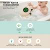 Fdit IP67 Baby Bath Thermometer, Cute Floating Digital Thermometer with Color Alerts Infant Bath Temperature with Auto On Off (Beige) view 2