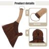 ibasenice Soft Straw Handheld Broom Small Desktop Brush for Gentle Furniture Cleaning in Office and Home Kitchen Dust Removal Compact and Lightweight view 3