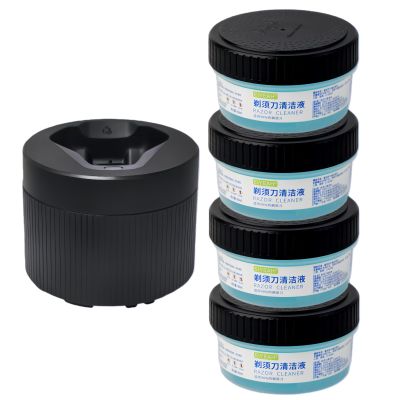 160ml Razor Cleaner Compatible For Philips Electric Shaver S7731 S7832 S8050 S9933 CC123 JC301 JC302 Refill And Cleaning Base(4 box ADD CLEANING CABIN)
