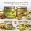 Harrissen Select Pistachio Cream Spread Bundle Sicilian Pistachio Cream & Pistachio Cream with Kadayif Premium Italian Pistachio Dessert Spread Pistachio Spread 2 x 600g Jars view 3