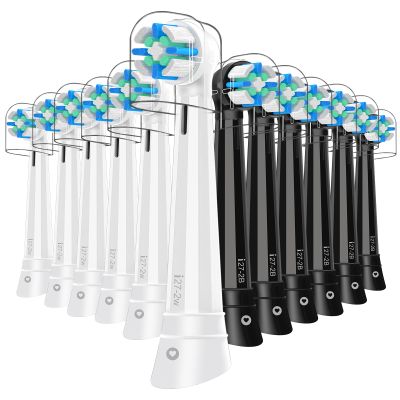 12PCS Toothbrush Heads Compatible with Oral B iO 2/3/4/5/6/7/8/9/10 Series Electric Toothbrush,Durable Medium Bristles Designed for Optimal Plaque Removal Toothbrush Heads Compatible with Oral B iO