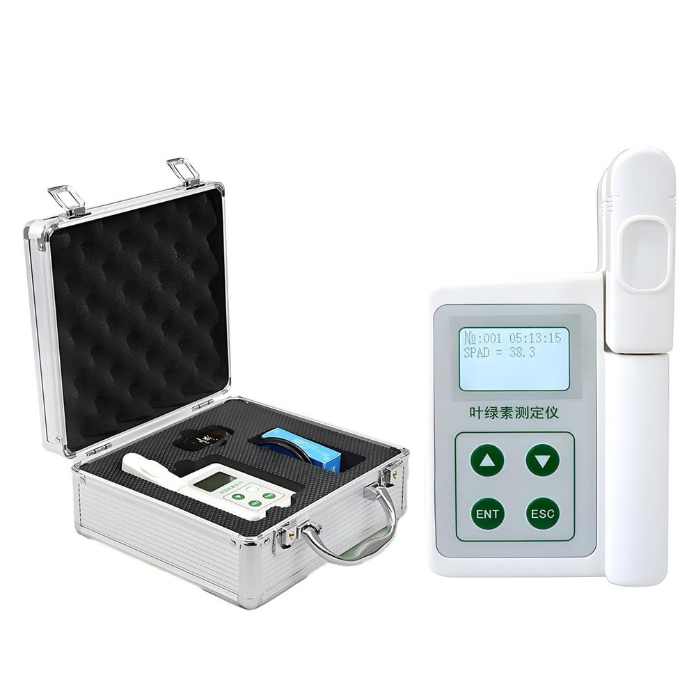 Handheld Chlorophyll Meter - Rechargeable Portable SPAD Leaf Greenness Tester & Analyzer for Precision Farming and Gardening