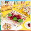 200 Pcs Back to School Wax Paper for Food, Wax Paper Sheets Deli Paper Sandwich Wrap Candy Wraps, Waterproof Oil-proof Picnic Basket Liners with Stationery Pattern for Kitchen Handmade Food view 3