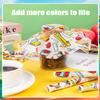 200 Pcs Back to School Wax Paper for Food, Wax Paper Sheets Deli Paper Sandwich Wrap Candy Wraps, Waterproof Oil-proof Picnic Basket Liners with Stationery Pattern for Kitchen Handmade Food view 4