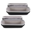 Operitacx 2pcs Eva Hard Shell Protective Storage Case for Forehead and Thermometers, Shockproof Travel Carrying Bag with Oxford Fabric, 176.58cm, Suitable for Digital Thermometers and Use view 1