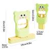 2Pcs Portable Mini Mop, Self-Squeeze Desktop Cleaning Mop for Wet & Dry Cleaning Portable Small Mop for Small Spaces, Kitchen, Bathroom, Glass (Green) view 2