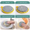 10 Pcs Sponges Washing Up, 2026 Round Double Kitchen Dishwashing Sponge, Pot Cleaning Wonders Non-Stick Oil Cleaning Cloths, Round Scouring Pads view 2