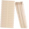 50pcs Wooden Ice Pop Sticks for Boys and Girls Craft DIY Beige view 1