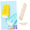 50pcs Wooden Ice Pop Sticks for Boys and Girls Craft DIY Beige view 3