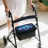 Dngkaoje Galaxy Butterfly Walker Seat Covers for Ladies Walker Seat and Backrest Covers Blue Butterfly Handle Covers for Rollator Walkers Removable Accessories Decor Roll Bar Cover view 3