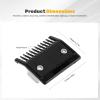 4Pcs Hair Clipper Attachment Combs, Replacement Cutting Guide with 3mm Metal Back, Compatible with Wahl Clippers 8467 view 2