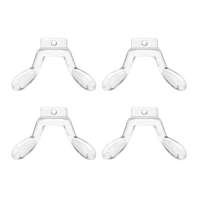4-Pack Silicone Eyeglass Nose Pads Soft Comfort Nose Bridge Pads for Glasses & Sunglasses Non-Slip Nose Grips to Stop Glasses Slipping, Universal Fit Replacement Nose Pieces