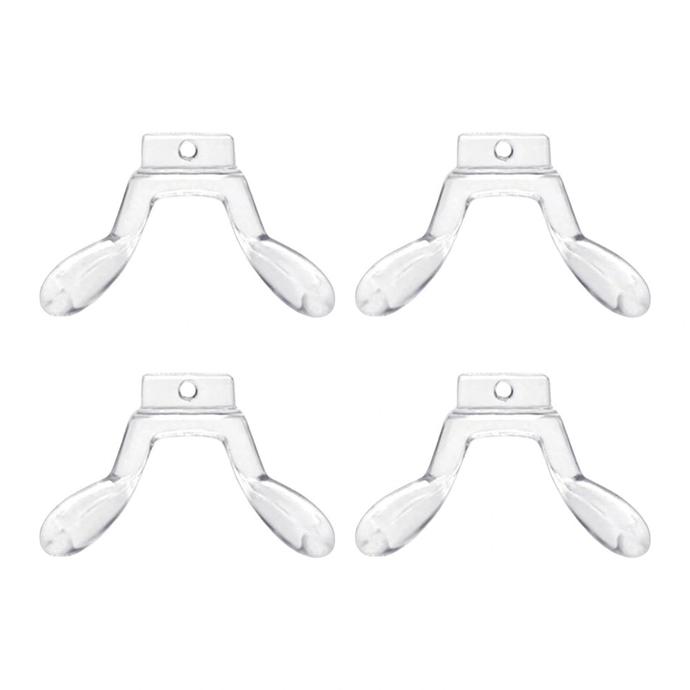 4-Pack Silicone Eyeglass Nose Pads Soft Comfort Nose Bridge Pads for Glasses & Sunglasses Non-Slip Nose Grips to Stop Glasses Slipping, Universal Fit Replacement Nose Pieces