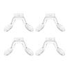 4-Pack Silicone Eyeglass Nose Pads Soft Comfort Nose Bridge Pads for Glasses & Sunglasses Non-Slip Nose Grips to Stop Glasses Slipping, Universal Fit Replacement Nose Pieces view 1