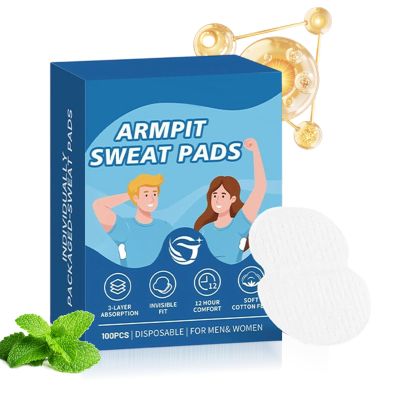 Under Arm Pads for Sweat Women 100-Pieces Invisible Odor Absorbing Armpit
