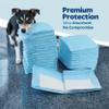PORTENTUM Puppy pads 60x60 cm 100 pack 6 layer super absorbent leakproof with odor control Puppy training pads disposable view 2
