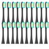 12 Replacement Heads, Compatible with Oclean Flow/X/X PRO/ Z1/ F1/ One/Air 2/SE Brush Heads, Soft Toothbrush Vacuum Cleaner Bristles (20pcs Black, One Size)