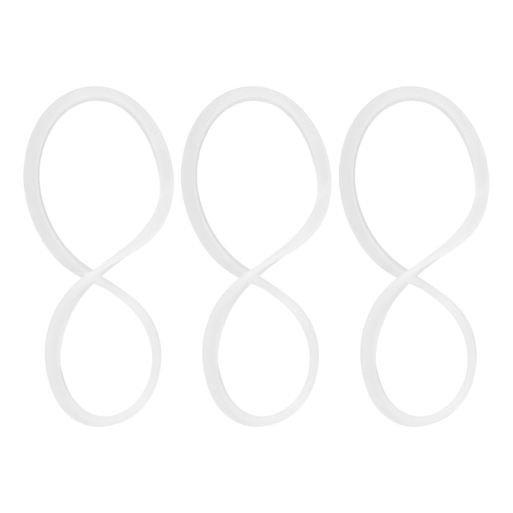 NULYLU 3Pcs Silicone Seal Rings for Insulated Lunch Boxes Leakproof 12Cm Inner Diameter Gasket Food-Safe Accessory for Thermal Lunch Containers