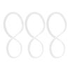 NULYLU 3Pcs Silicone Seal Rings for Insulated Lunch Boxes Leakproof 12Cm Inner Diameter Gasket Food-Safe Accessory for Thermal Lunch Containers view 1