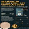 Zuma 56% Peruvian Single Origin Chocolate Coins, 1kg, Premium Barista Drinking Chocolate, Vegan Friendly view 3