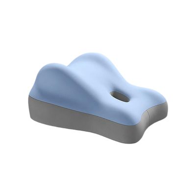 BRTHFORU Butt Cushion for Couples, Couples Butt Cushion for Pregnant Women, Pillowcase Wedge Pillow Memory Foam, Suitable for Home Use, Ideal for Sitting and Lying (Light Blue/Grey)